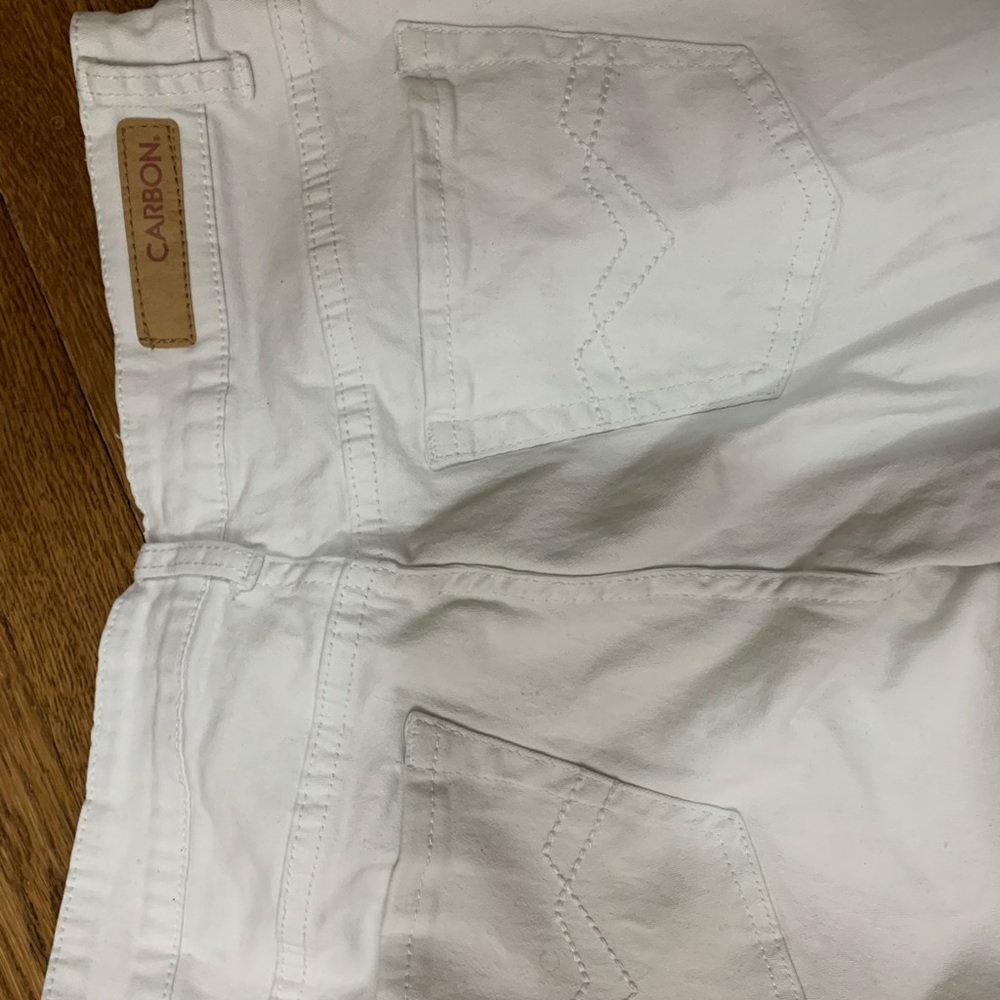 Skinny white jeans